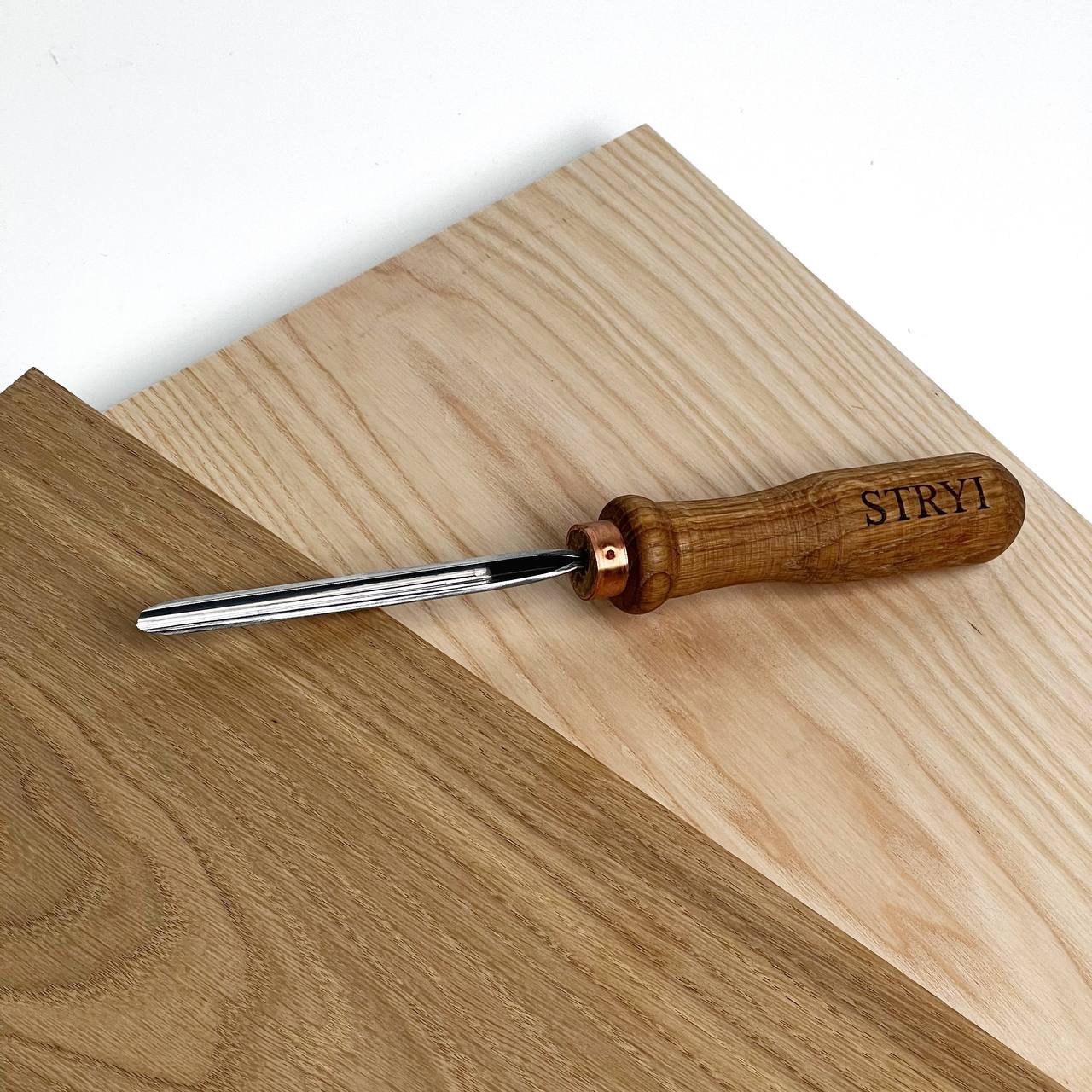 V-parting chisel 45 degrees, Woodcarving V-tool STRYI Profi, Carving tools, V-tools