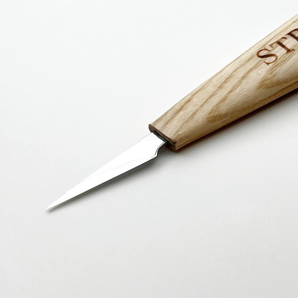 Wood carving knife 40mm STRYI Profi for detailed carving, Whittling knife, Sloyd knife