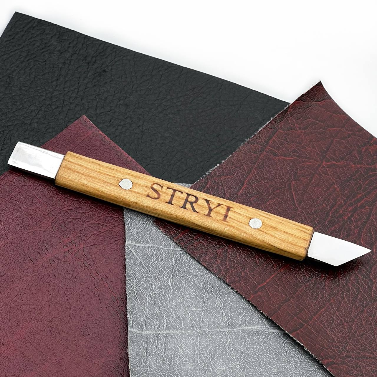 3-Piece Leatherworking Knives Set for Professional Leather craft, Cutting tools