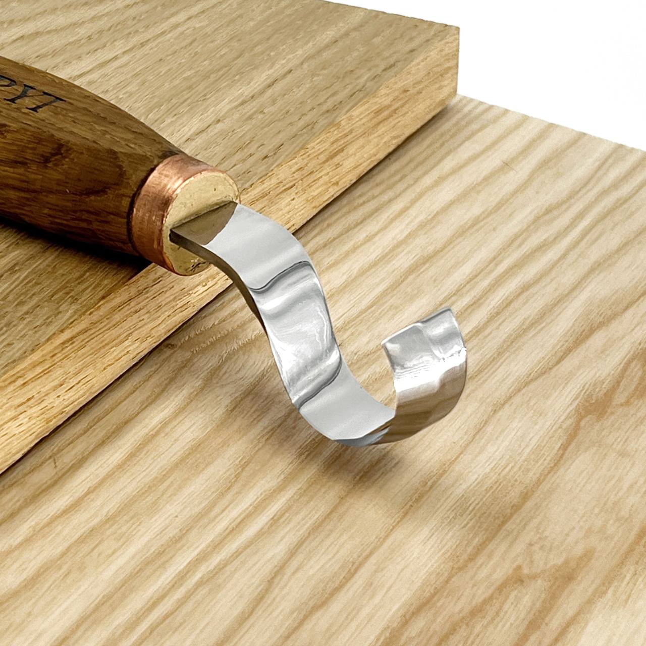 Spoon hook knife 30mm STRYI Profi bowl and Kuksa carving, Hook knife, Spoon knife. Curved knife