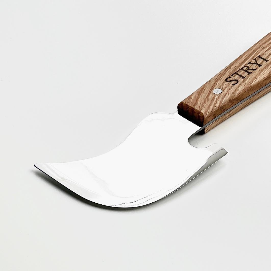 Don Carlos Wedge-Curved Utility Knife STRYI Profi, Wood marking knife, Flooring installation knife, Leather knife
