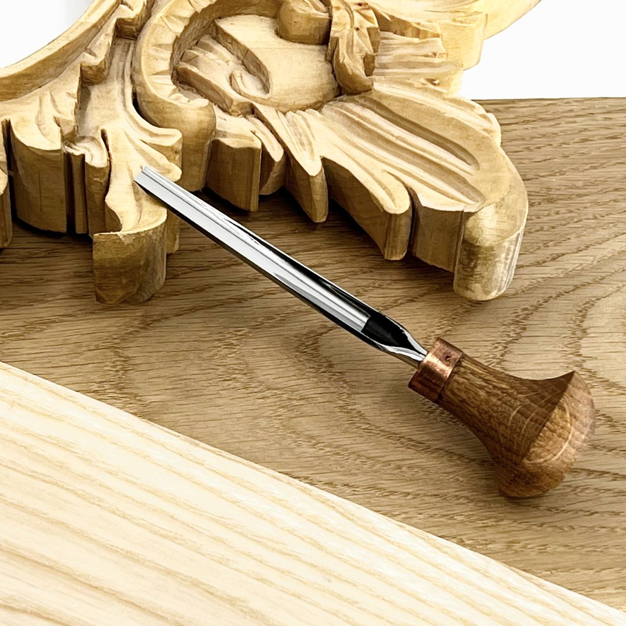Palm carving tool STRYI Profi #7, Linocut tool, Microcarving, Engraving chisel, Burin