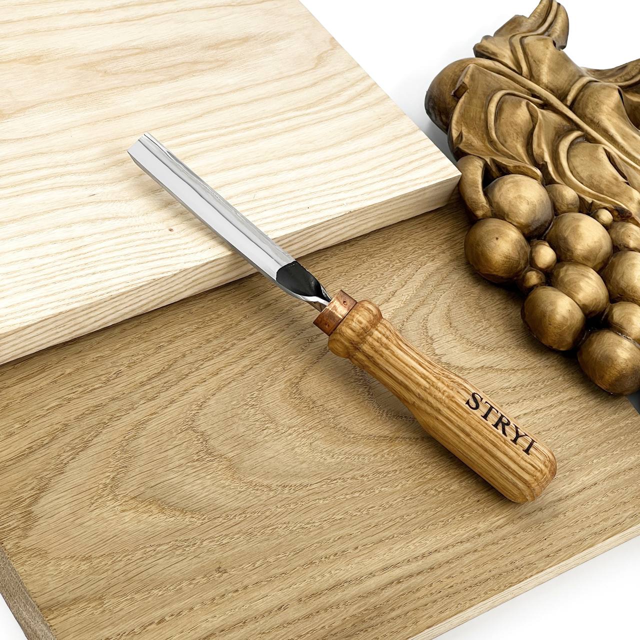 Gouge #5 profile, Straight chisel STRYI Profi, Stryi carving tools, Gouges, Forged tools