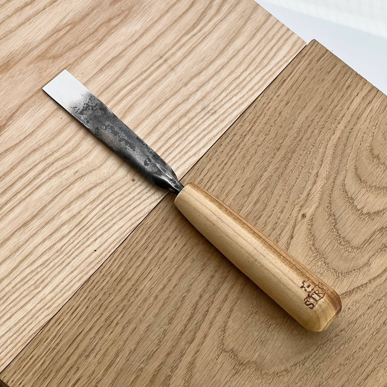 Gouge #1 straight chisel STRYI Standart, Flat chisel, Straight gouge