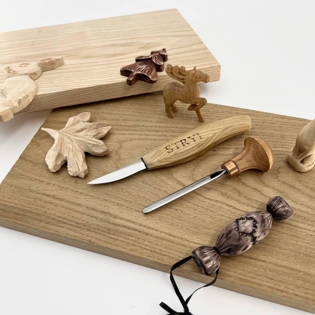 Set de talla de madera STRYI Start para figuras pequeñas para principiantes