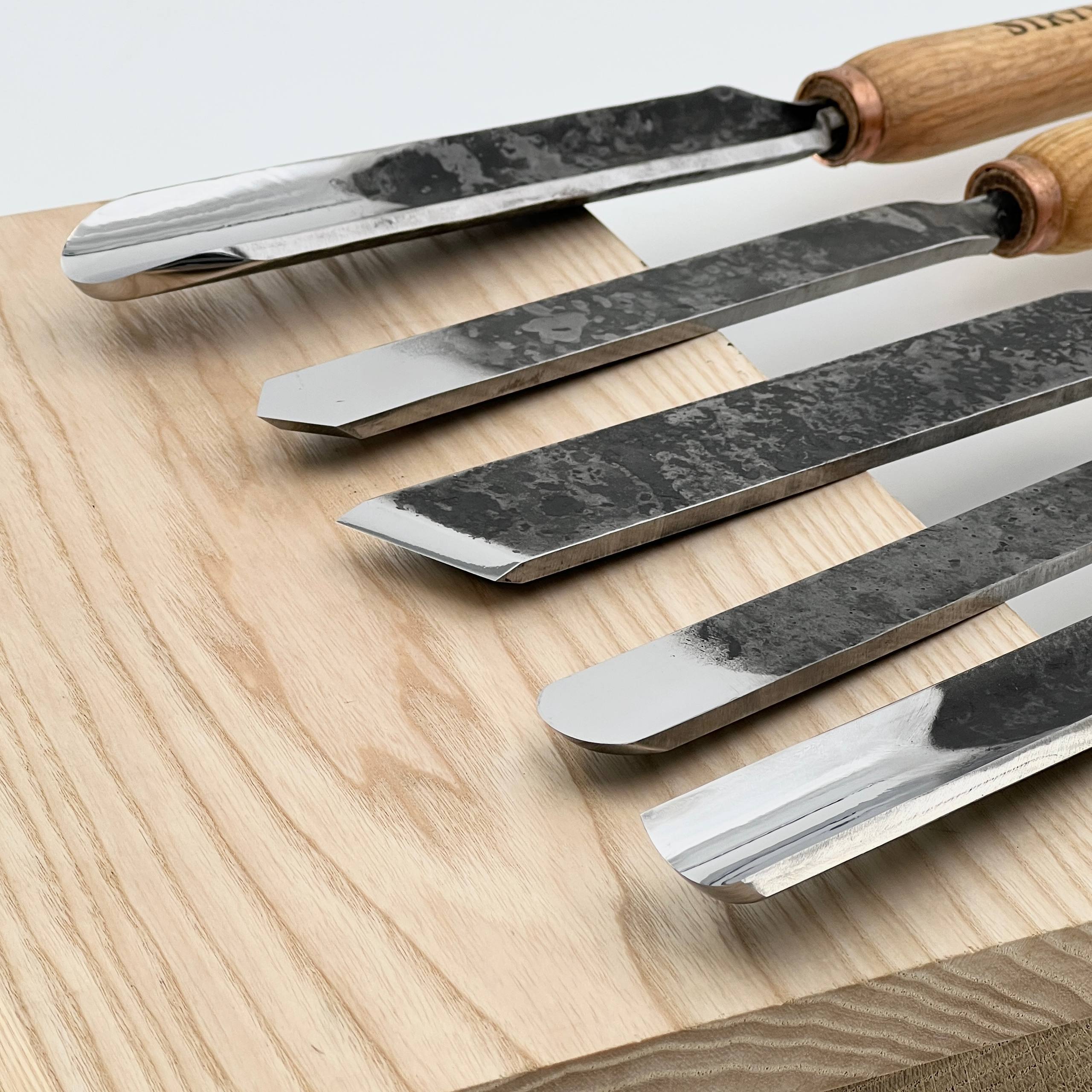 Wood turning tools set STRYI Standart 5pcs, Іet of lathe tools, Wood turning kit