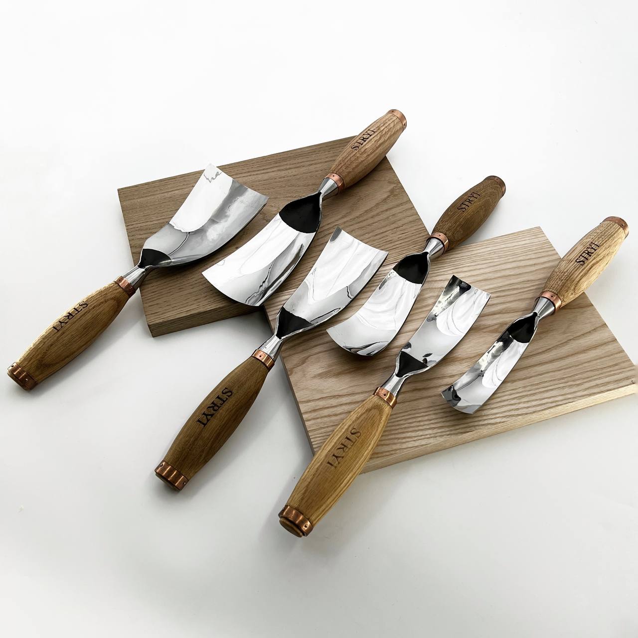 Herramienta curvada para escultura grande, perfil 7, gubias resistentes STRYI Profi