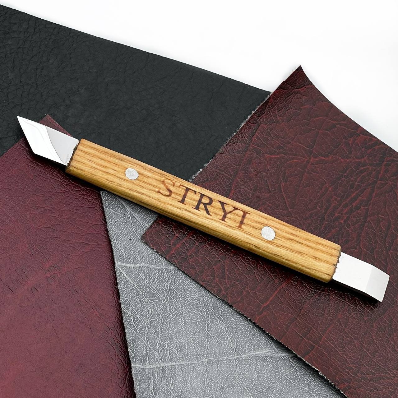 3-Piece Leatherworking Knives Set for Professional Leather craft, Cutting tools