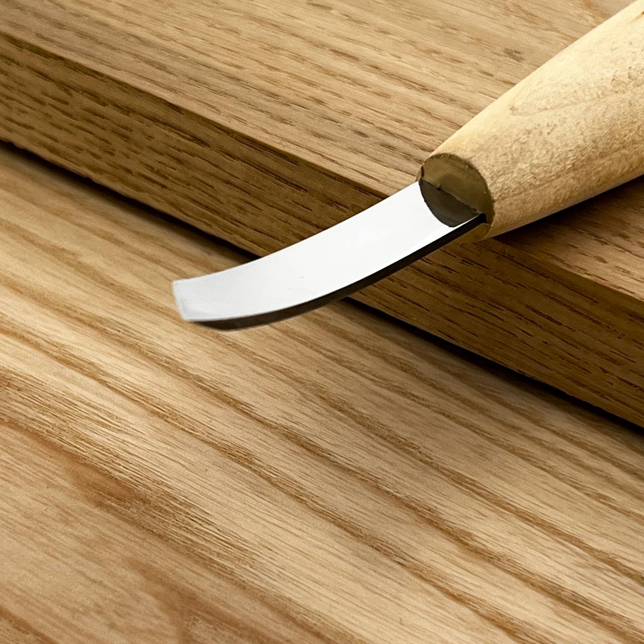 Bent Skew Chisel for Precision Wood Carving, Skewed knifr for 3D carving and detailed carving