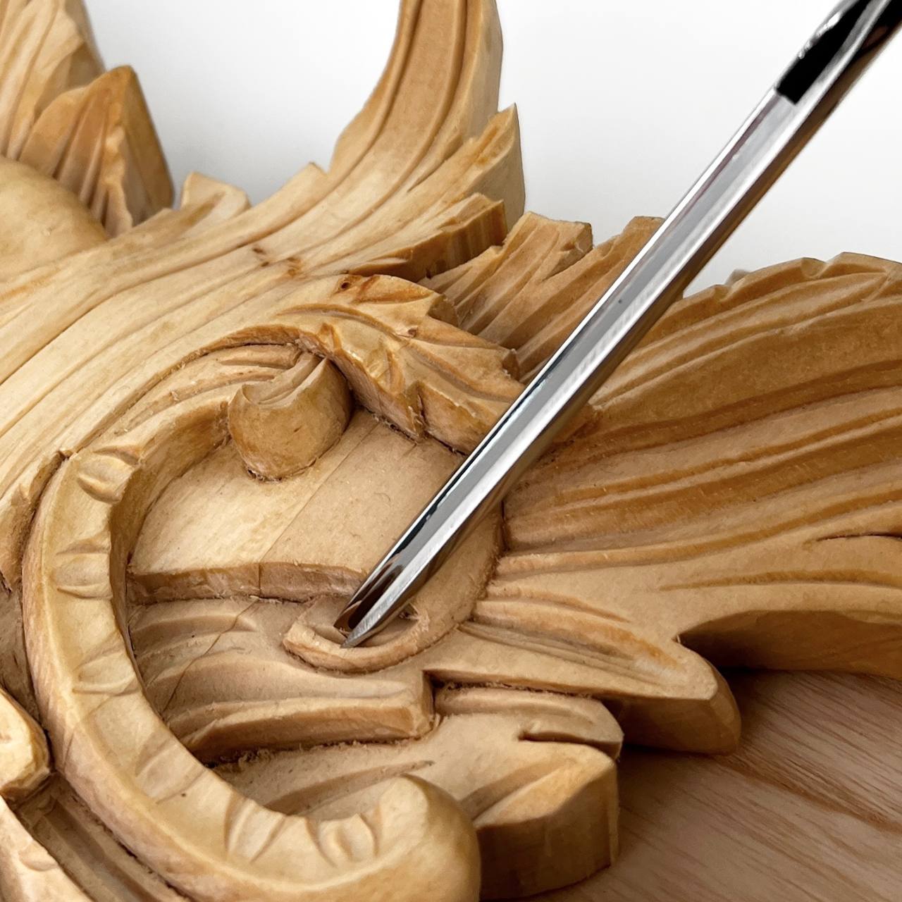 Palm carving V-tool STRYI Profi 45 degree, Engraving tool, Linocutting tool, Burin, V-chisel