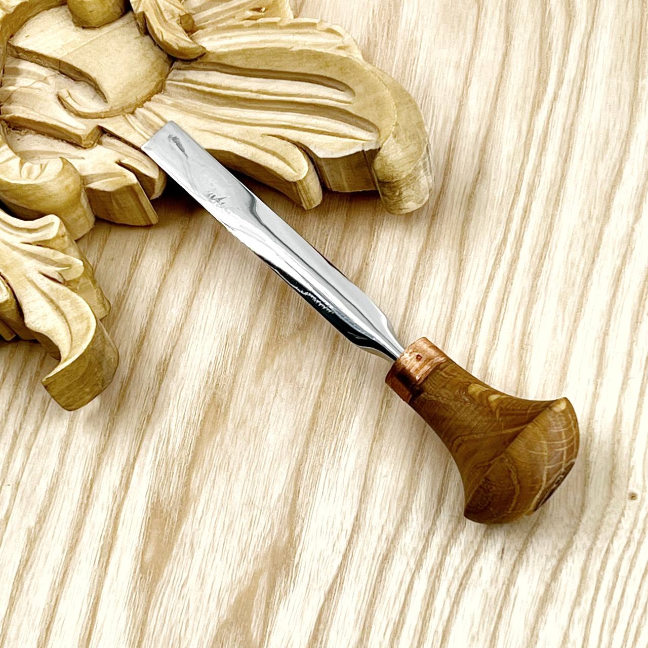 Palm carving tool STRYI Profi #1, Linocuttung tool, Engraving chisel, Flat carving chisel