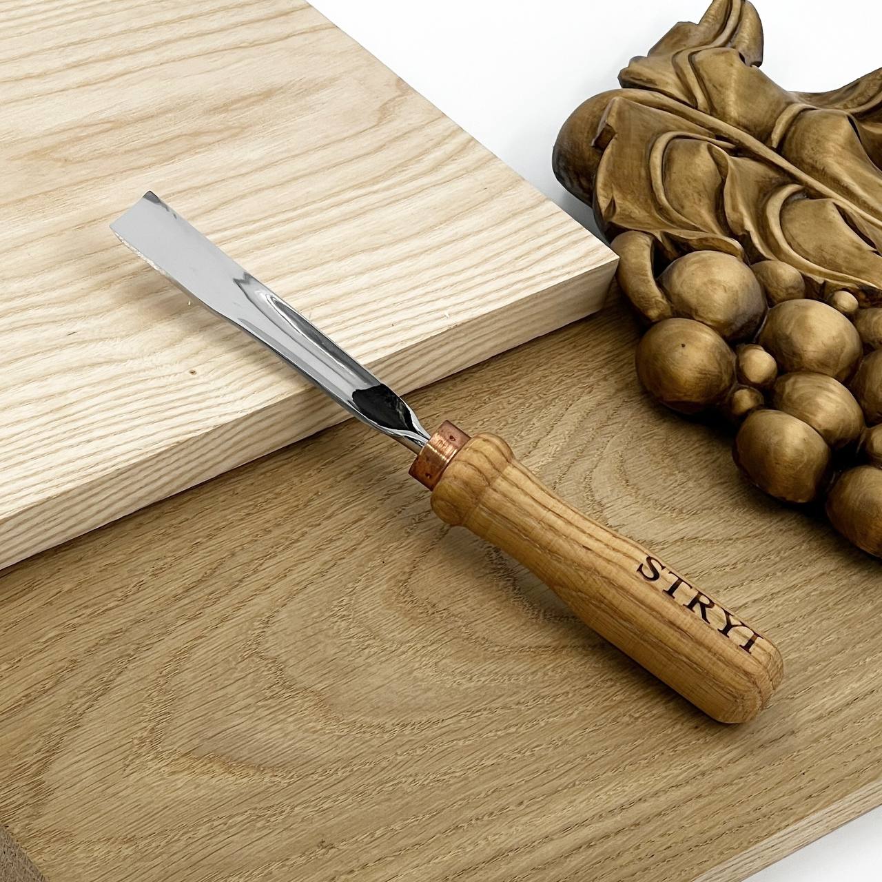 Gouge #5 profile, Straight chisel STRYI Profi, Stryi carving tools, Gouges, Forged tools