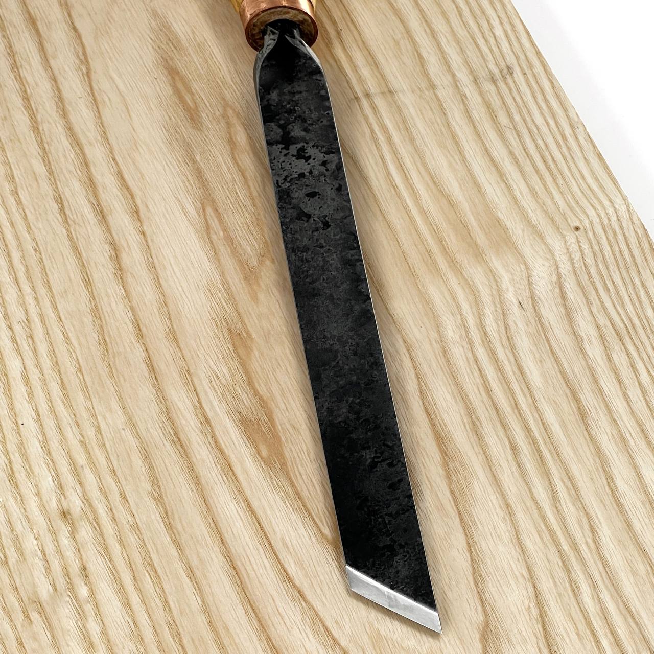 Cincel oblicuo STRYI Standart 45 grados, 20 mm. Sin pulir. Herramienta de trabajo de torno, herramienta de torneado de madera STRYI