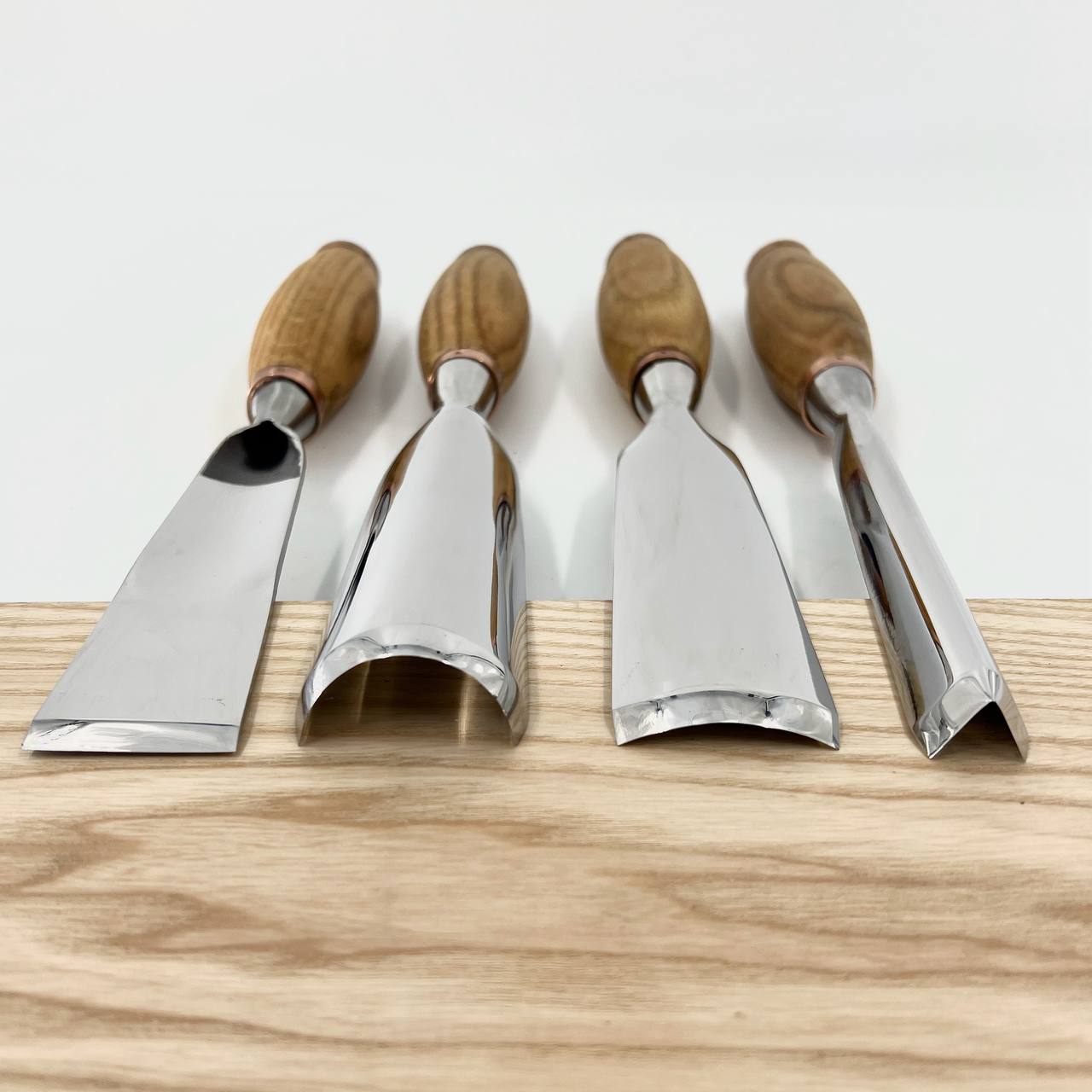 Sculpture tools set STRYI Profi 4pcs, Wood carving kit of Heavy-duty chisels, Sculpture gouges, Forged hand tools for Sculpting woodworking