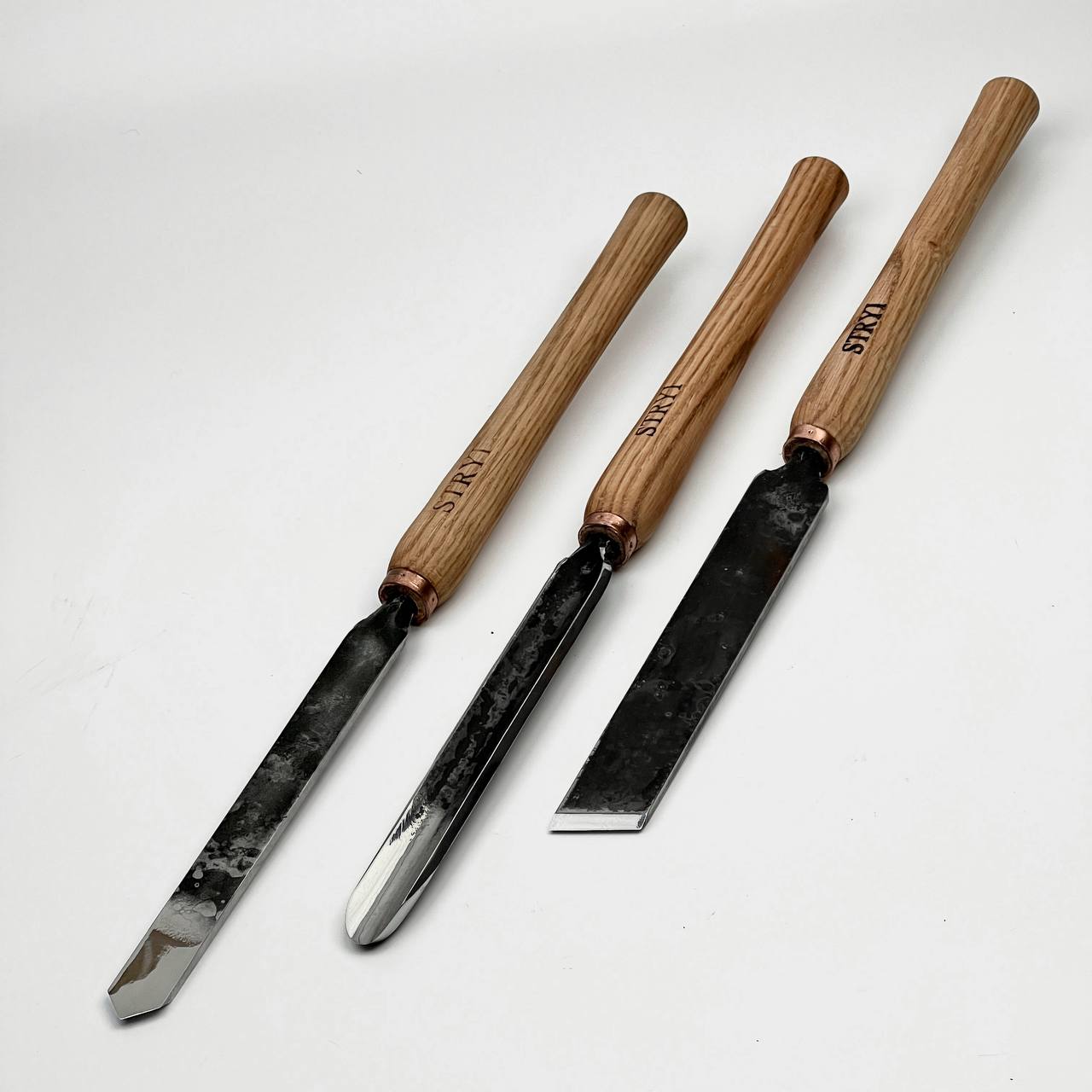 Wood turning tools set STRYI Profi 3pcs, Start woodturning, Woodturning tools kit