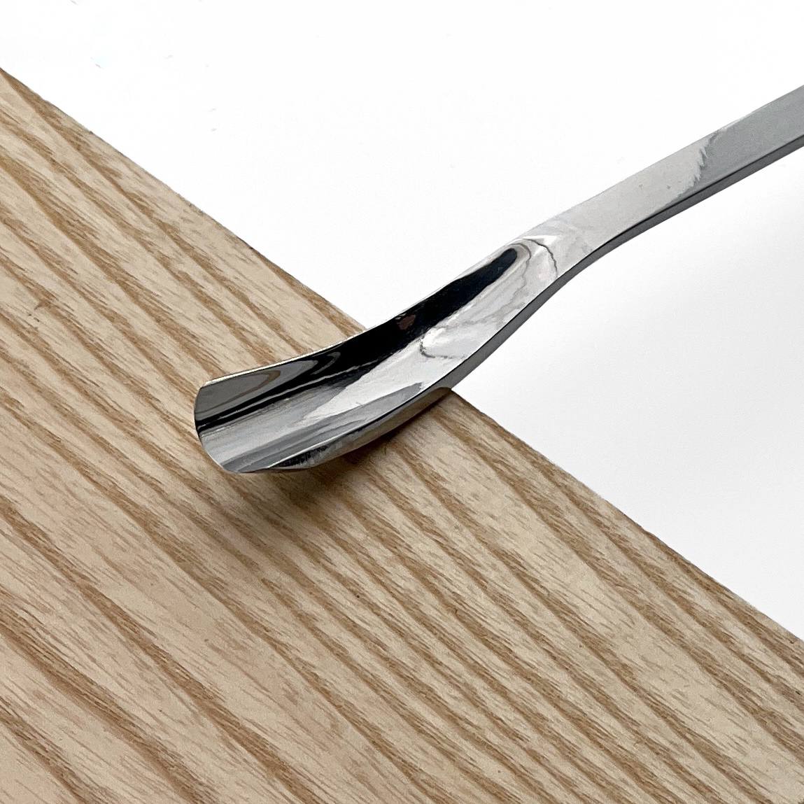 and-Forged Short Bent Gouge with Beveled Edges