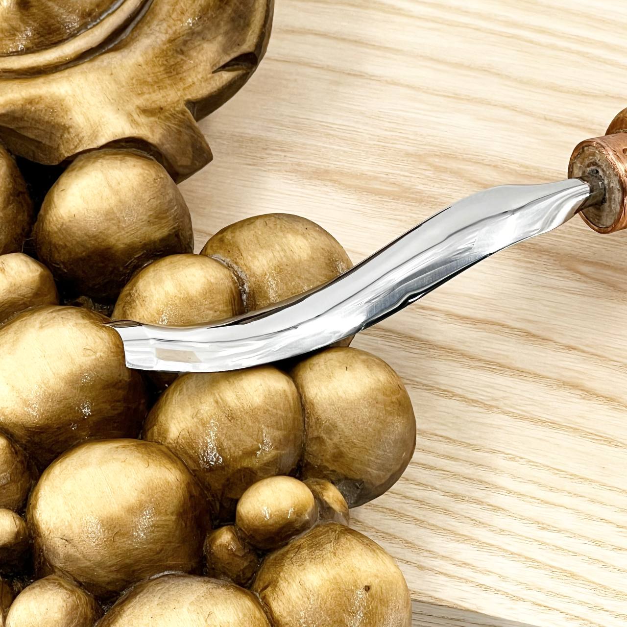 Revers bent gouge STRYI Profi, Carving grapes, Relief carving tools, Back bent gouges