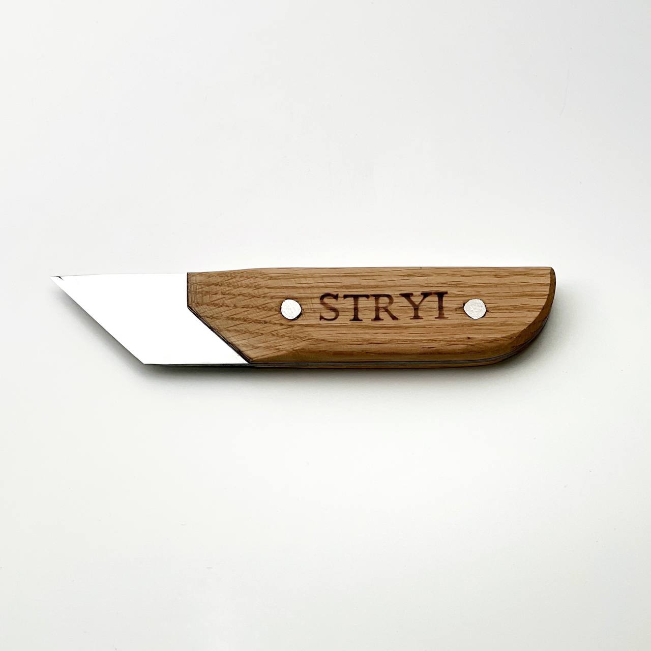 Wide carving knife,  carving knife 40mm STRYI Profi, Skewed knife, Knife for sculpting