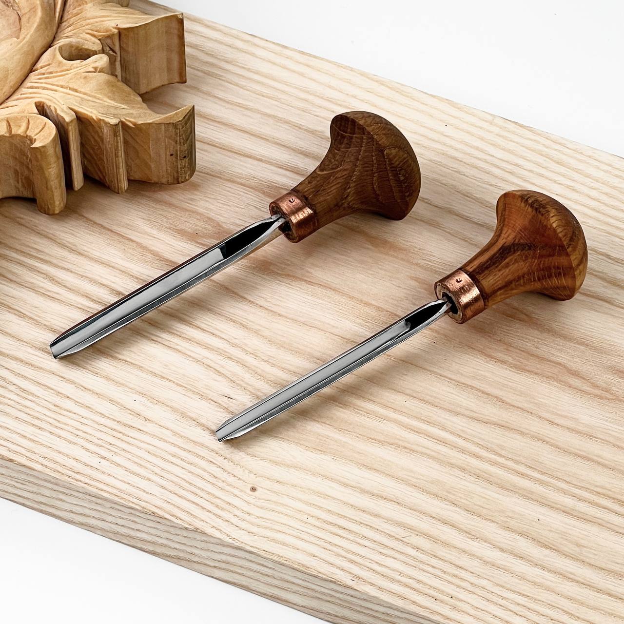 Palm carving V-tool STRYI Profi 60 degrees, Micro carving chisel, Engraving tool, Burin, Graver tool
