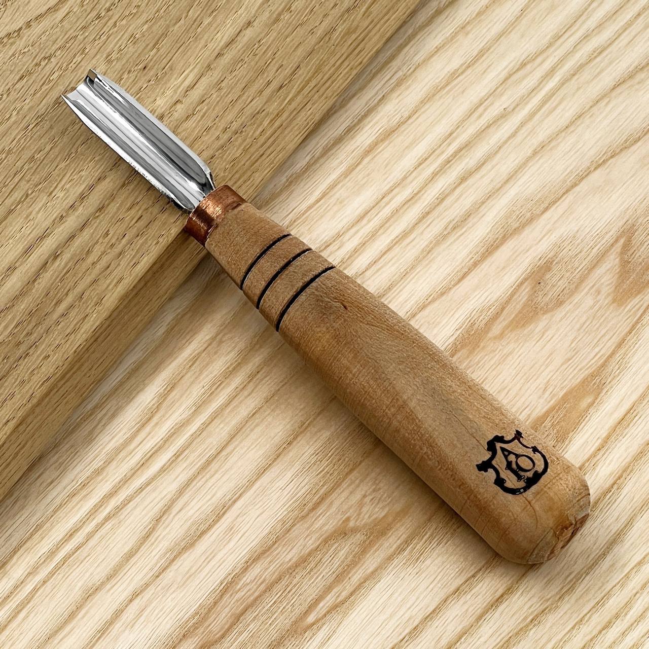 Short Rounded Gouge STRYI-AY Profi, Carving gouge straight-beveled, Gouge STRYI