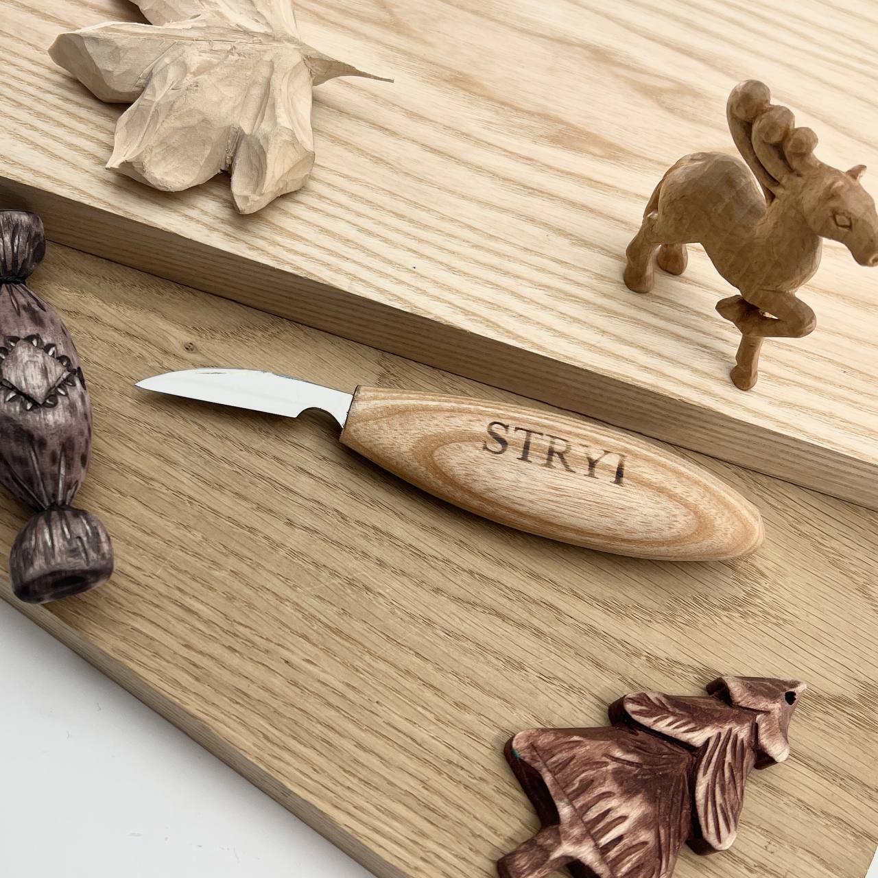 Chip and detailing carving knife 38mm STRYI Profi, Carving knives, Knife for woodcarving