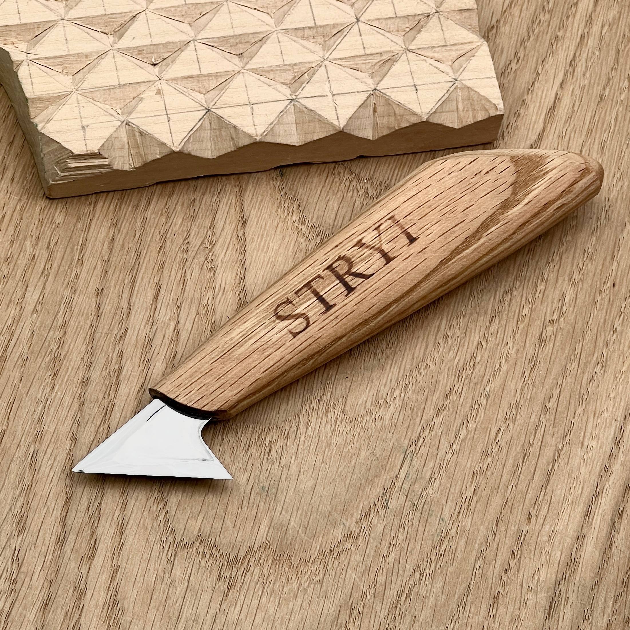 Wood Carving Kit 7 pcs, Chisels and Gouges STRYI Profi, Versatile Carving Set