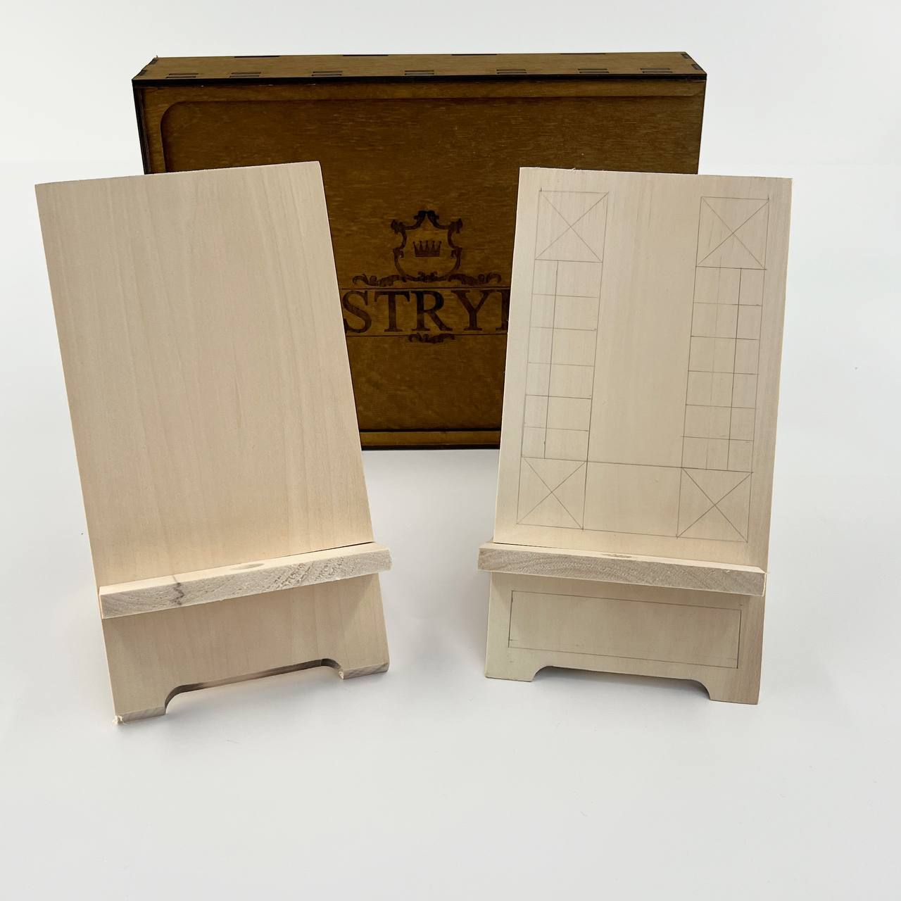 📱 DIY Wood Carving Kit: Mobile Phone Stand, Craft kit, Gift box for everyone