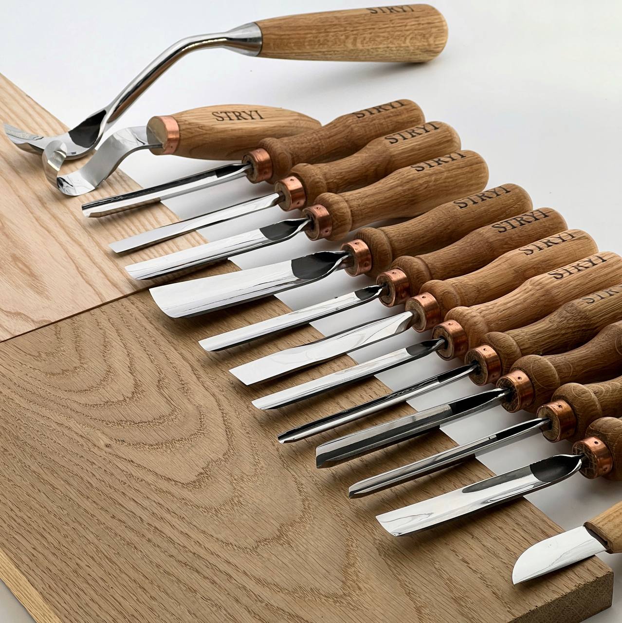 Versatile Сarving Toolset of 14 pcs for relief caving, Making figurines, Chisels set