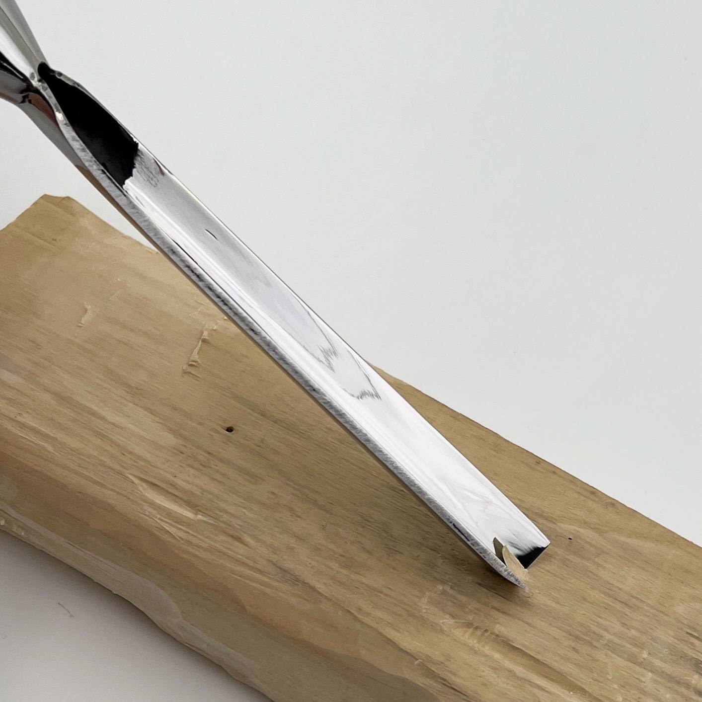 Großer Bildhauermeißel, Geißfuß 90 Grad, Hochleistungs-Hohleisen STRYI Profi, Geißfußmeißel, Tischlerwerkzeug, Möbelbau