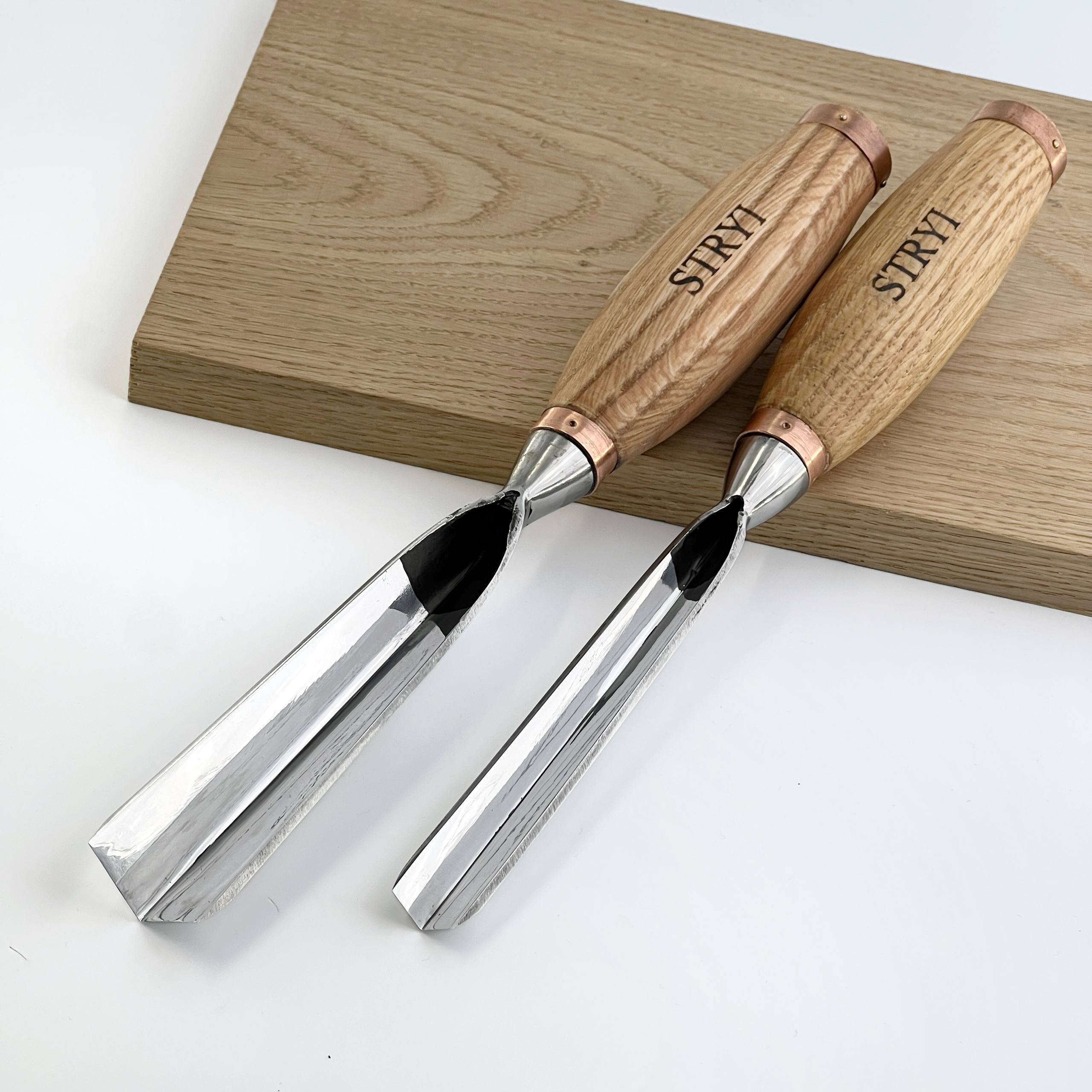 Großer Bildhauermeißel, Geißfuß 90 Grad, Hochleistungs-Hohleisen STRYI Profi, Geißfußmeißel, Tischlerwerkzeug, Möbelbau