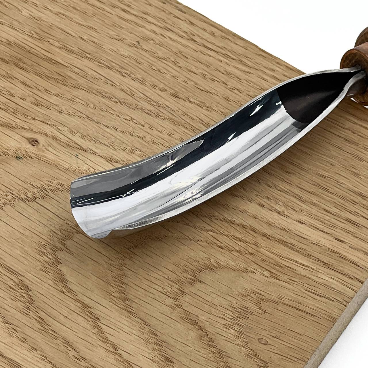 Gouge long bent chisel, #9 profile, woodcarving tools STRYI Profi