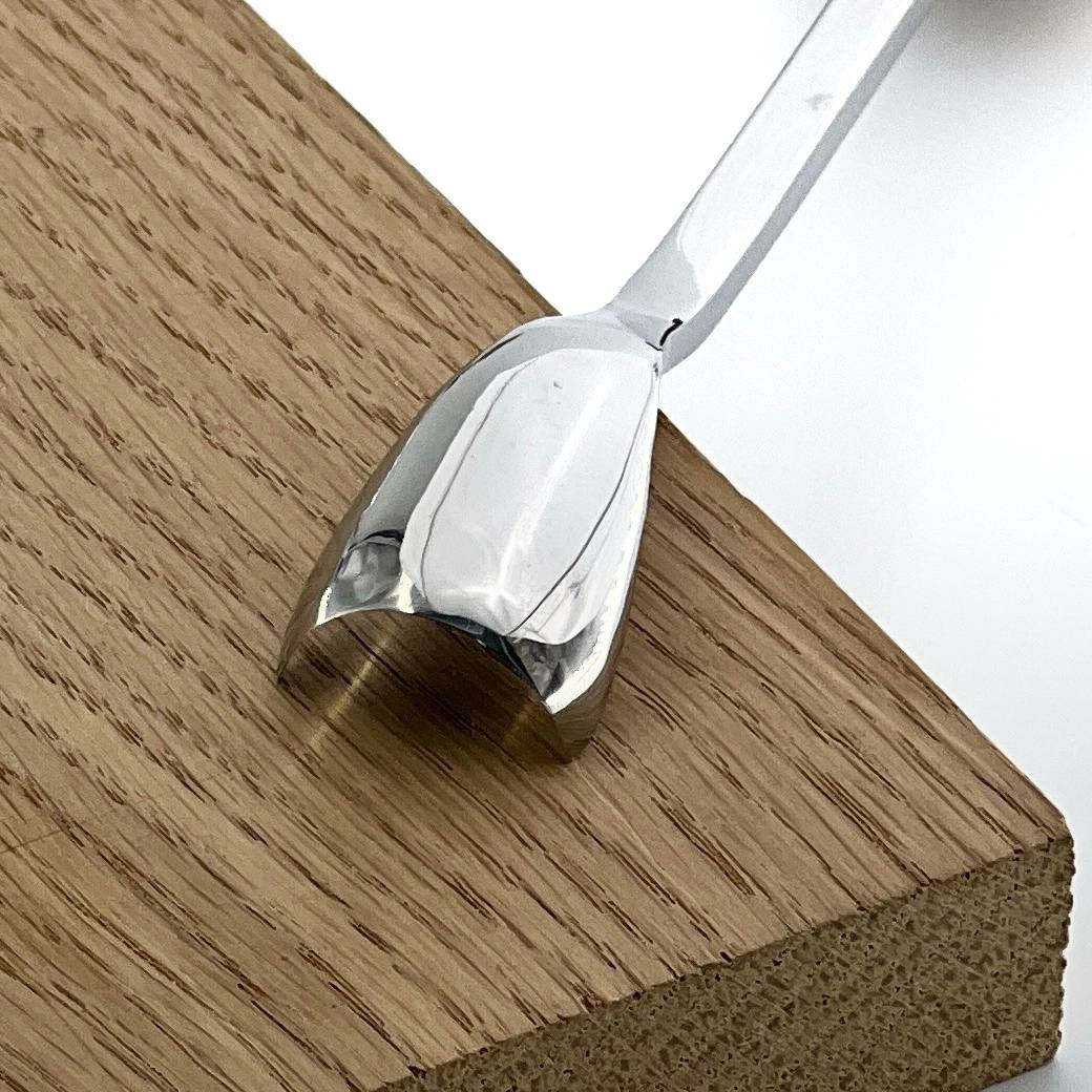 Forged Short Bent Gouge with Beveled Edges