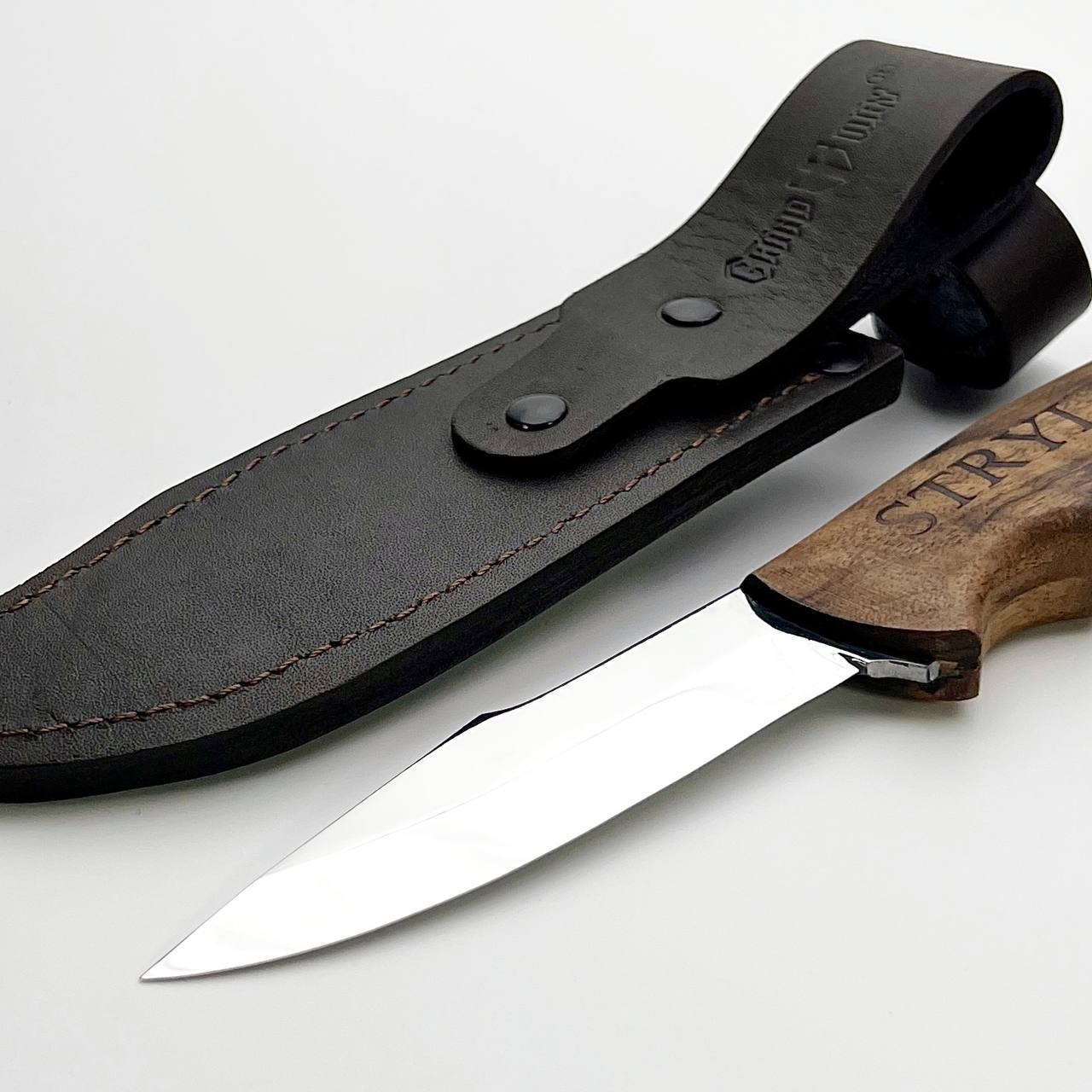 Cuchillo de talla de madera STRYI Profi, cuchillo de camping, cuchillo de carpintería verde