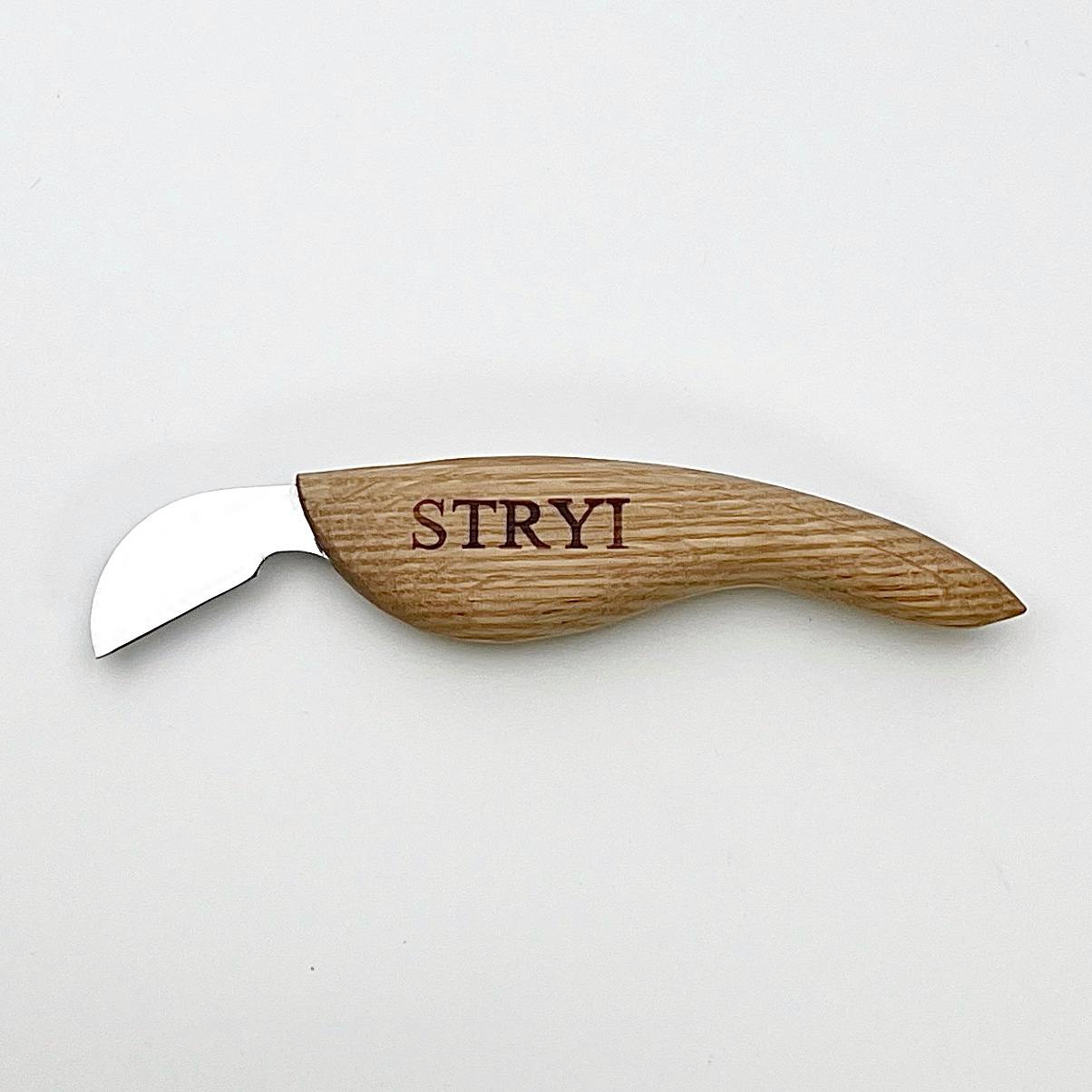 Knife for chip carving 30mm STRYI, Carving knife, Carving tools, Forged knife, Stryiwoodcarving