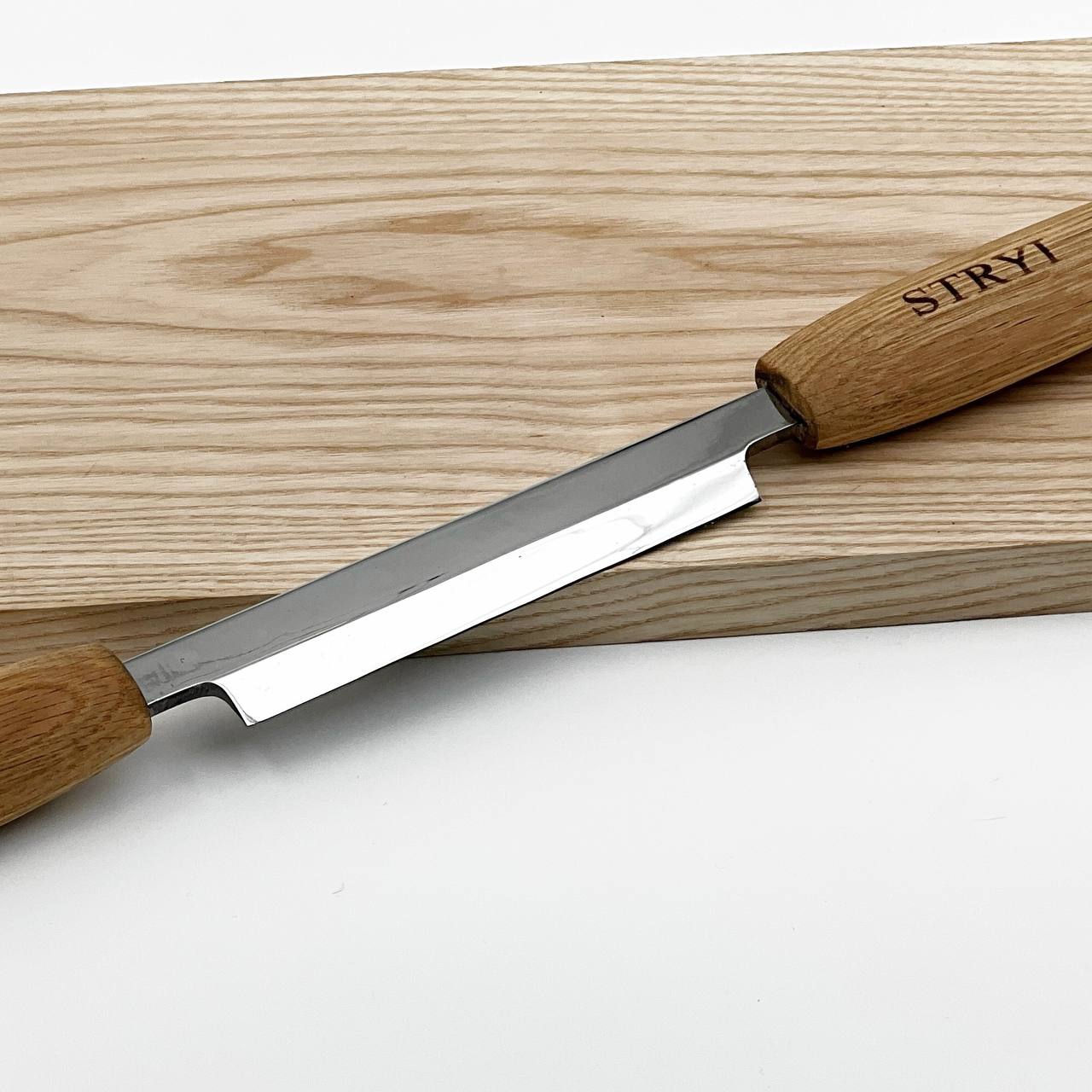 Ziehmesser STRYI Profi 130mm, gerades Schubmesser für die Holzbearbeitung zum Schneiden von Holz, gerades Ziehmesser