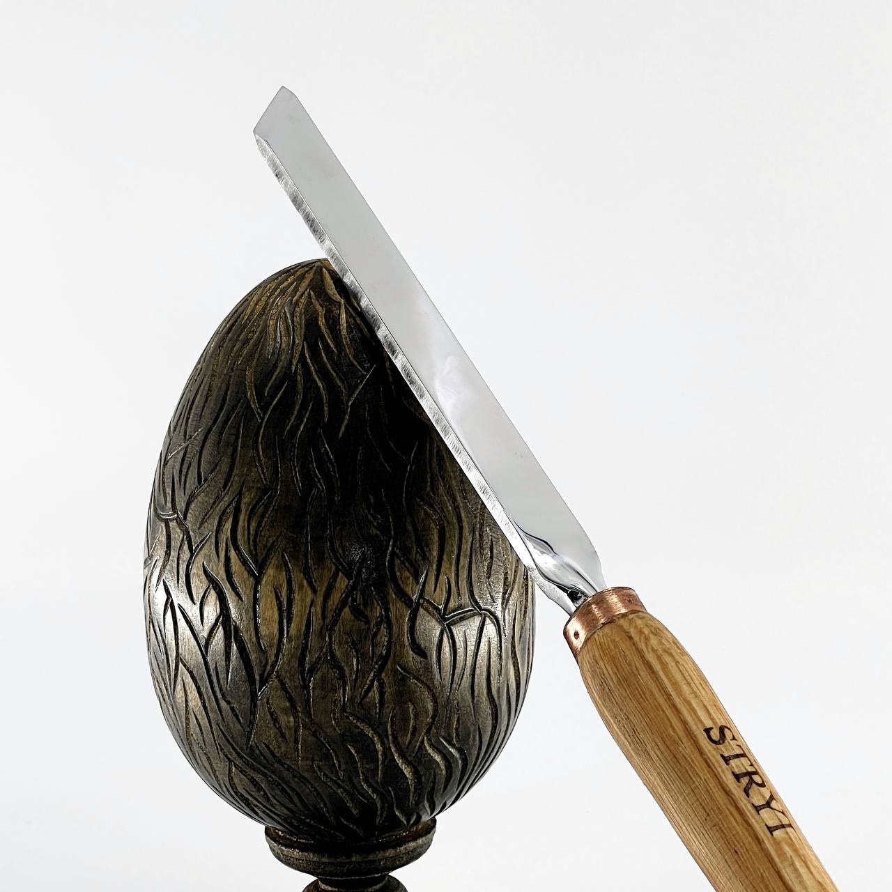 Cincel oblicuo STRYI Profi 45 grados, 20mm, herramienta de trabajo de torno, herramientas de torneado de madera