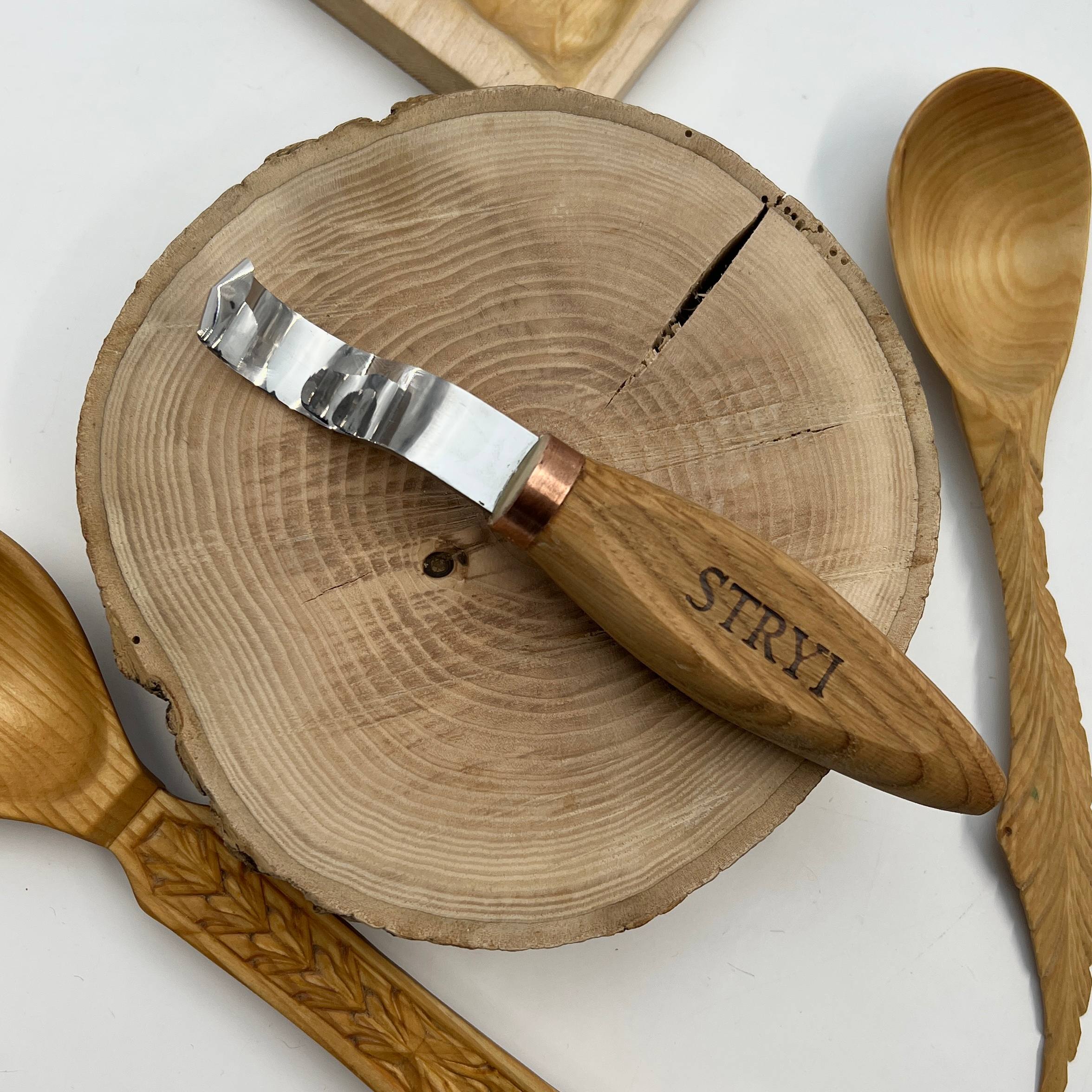 Spoon and kuksa carving kit, Bowl carving set, Stryi carving toolkit