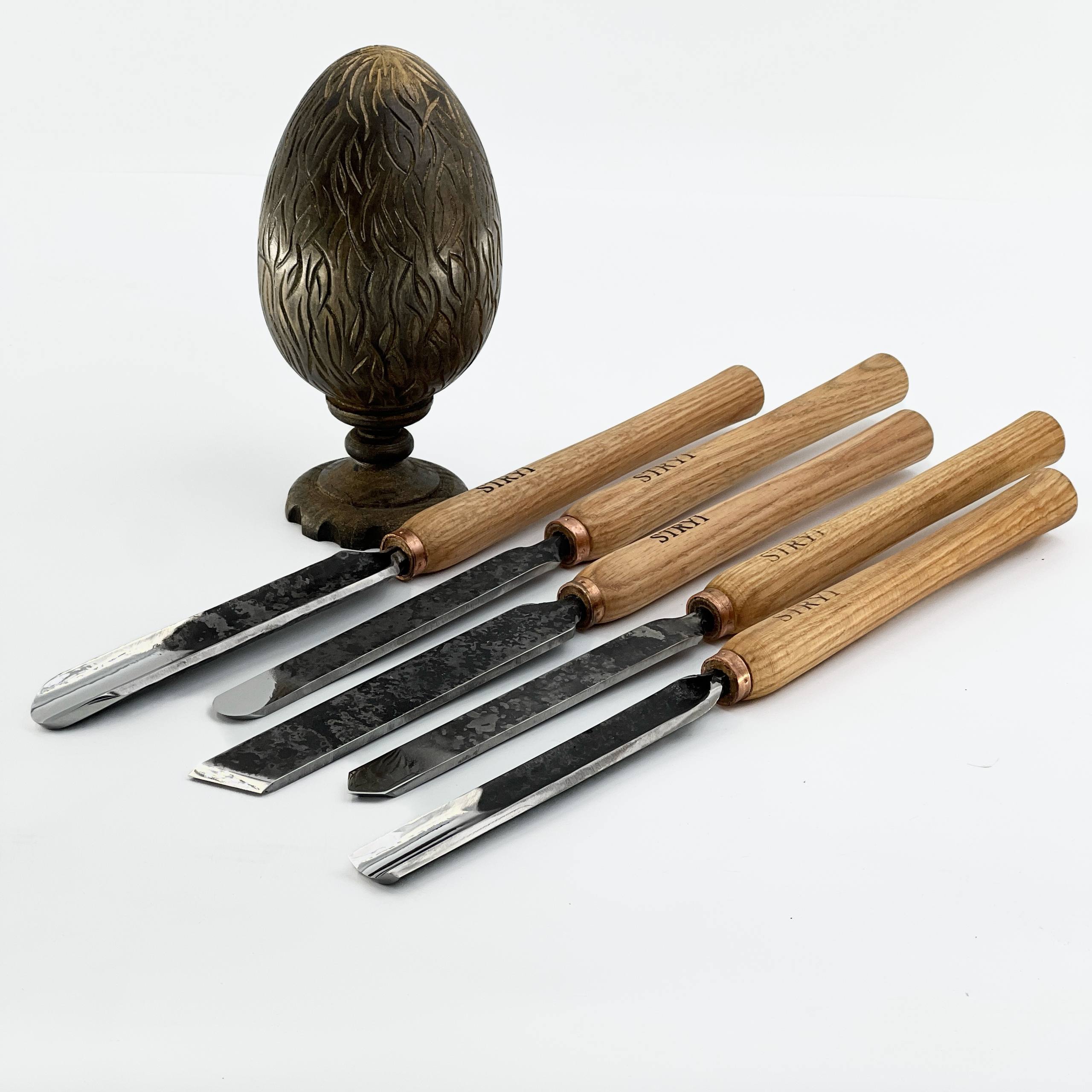 Wood turning tools set STRYI Standart 5pcs, Іet of lathe tools, Wood turning kit