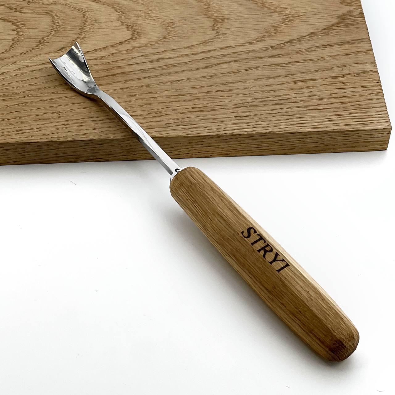 Forged Short Bent Gouge with Beveled Edges