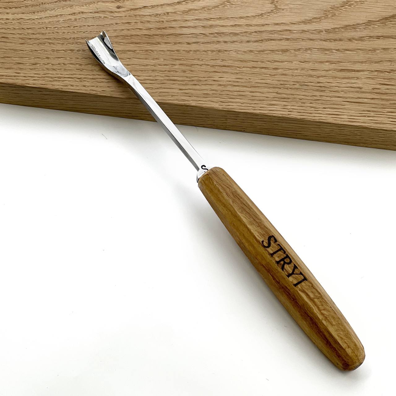 Forged Short Bent Gouge with Beveled Edges