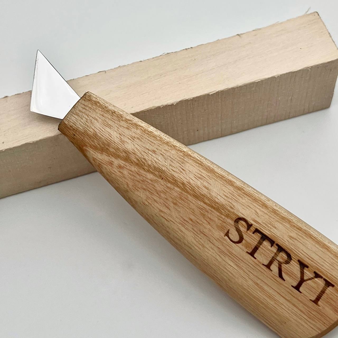 Chip carving knife 20mm STRYI Profi, Carving tools, Triangle knife, Chip carving tool