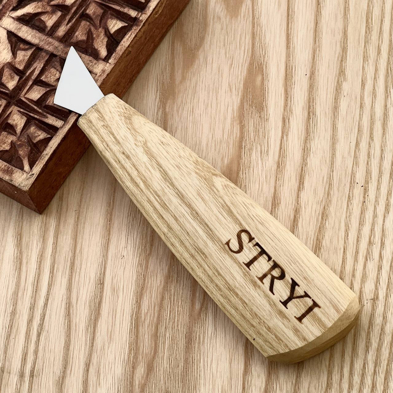 Basic wood carving toolset for relief carving, 5pcs STRYI Profi, Carving kit