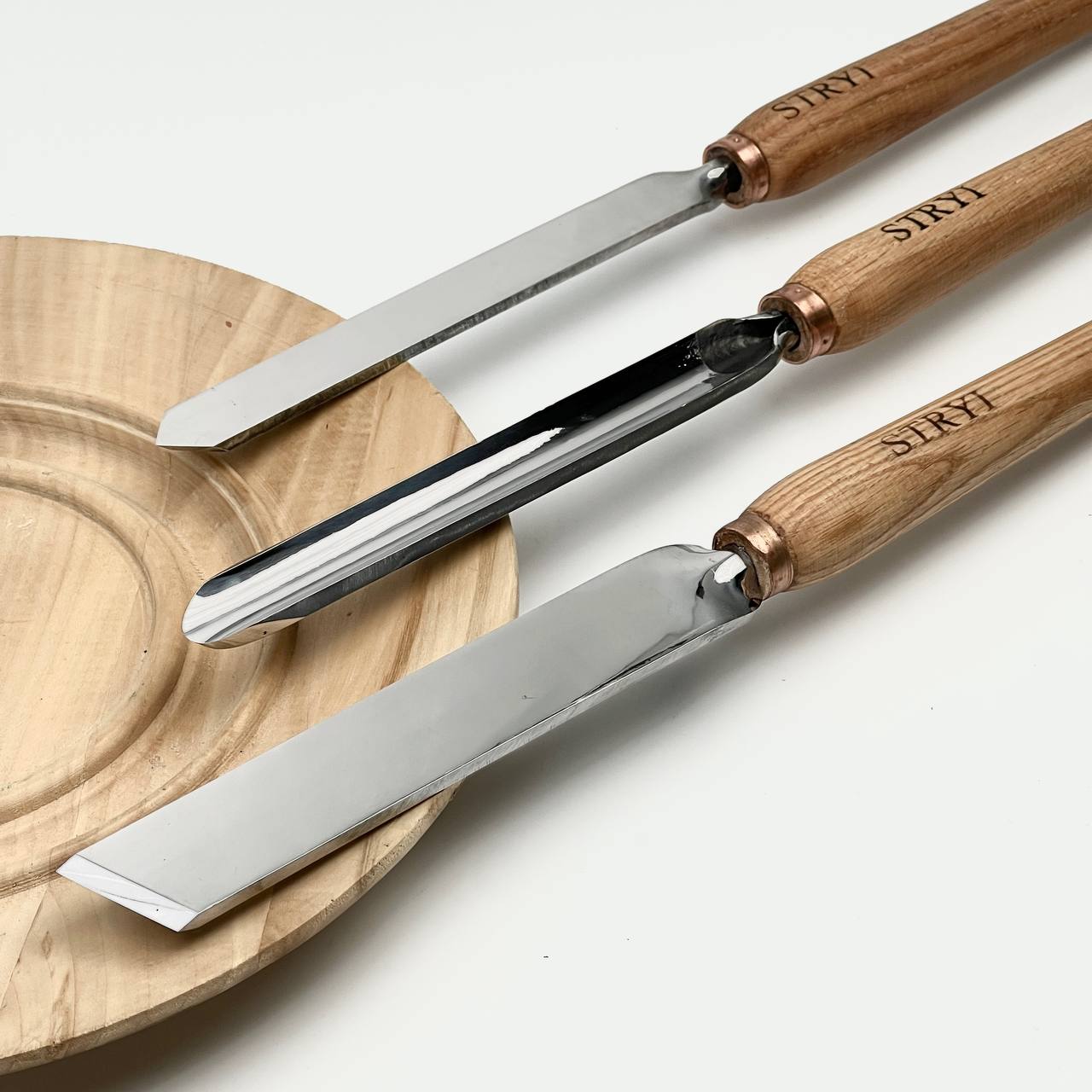 Juego de herramientas para tornear madera STRYI Profi 3 piezas, juego de herramientas de torno