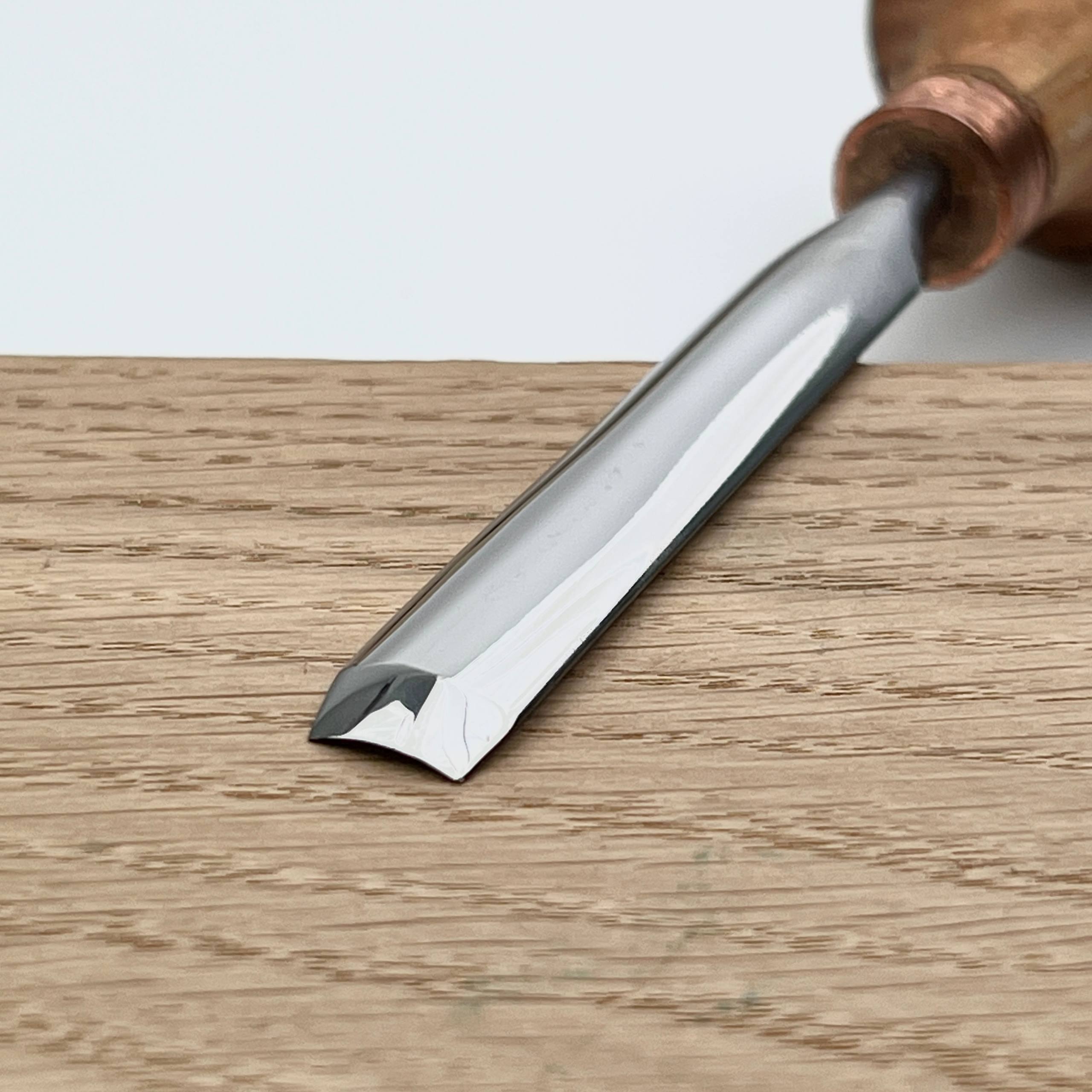 Handschnitzwerkzeug STRYI Profi #5, Linolschnittwerkzeug, Mikroschnitzmeißel, Graviermeißel, Handbeitel