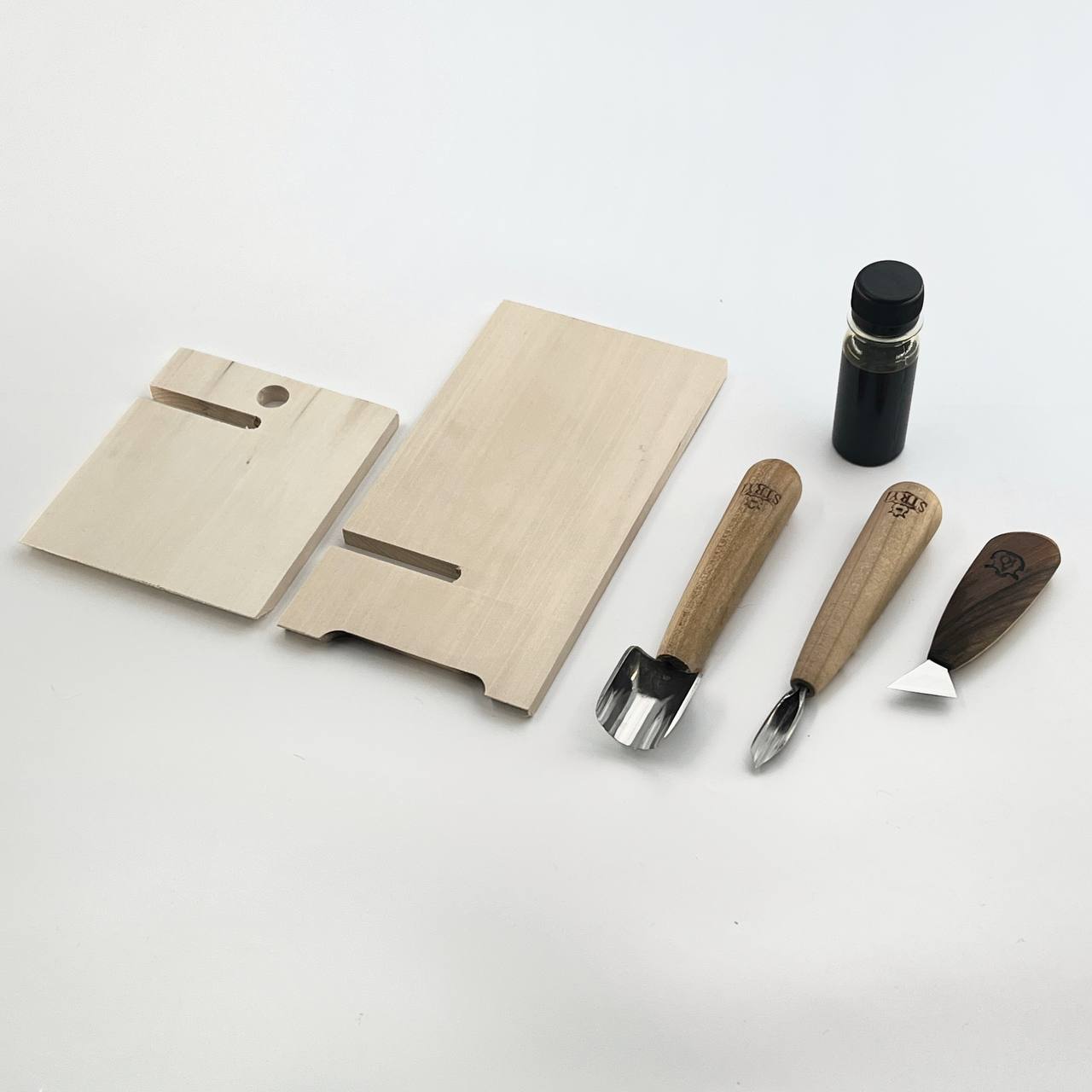 📱 DIY Wood Carving Kit: Mobile Phone Stand, Craft kit, Gift box for everyone