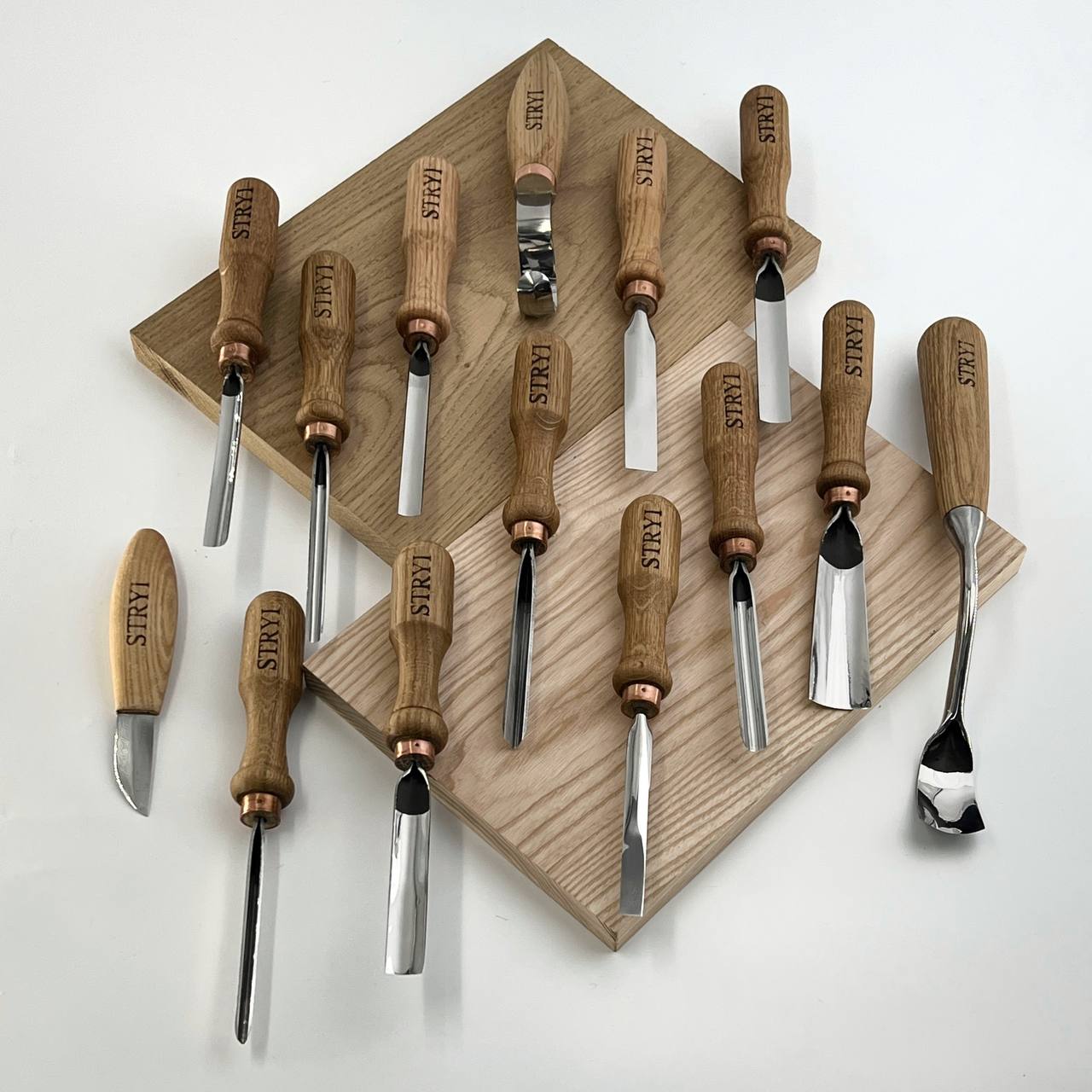 Versatile Сarving Toolset of 14 pcs for relief caving, Making figurines, Chisels set