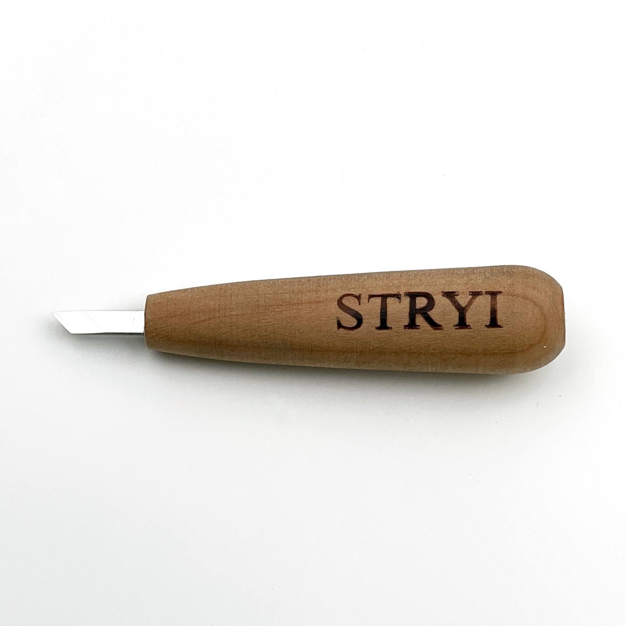 Short skewed knife for detailing STRYI, Scalpel for carving, Carving knife