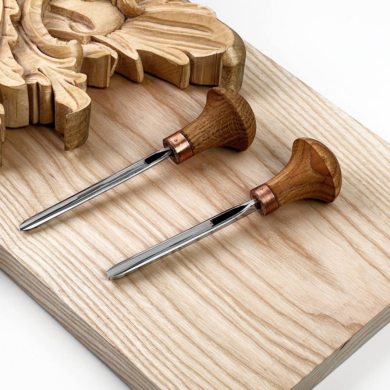 Palm carving V-tool STRYI Profi 45 degree, Engraving tool, Linocutting tool, Burin, V-chisel