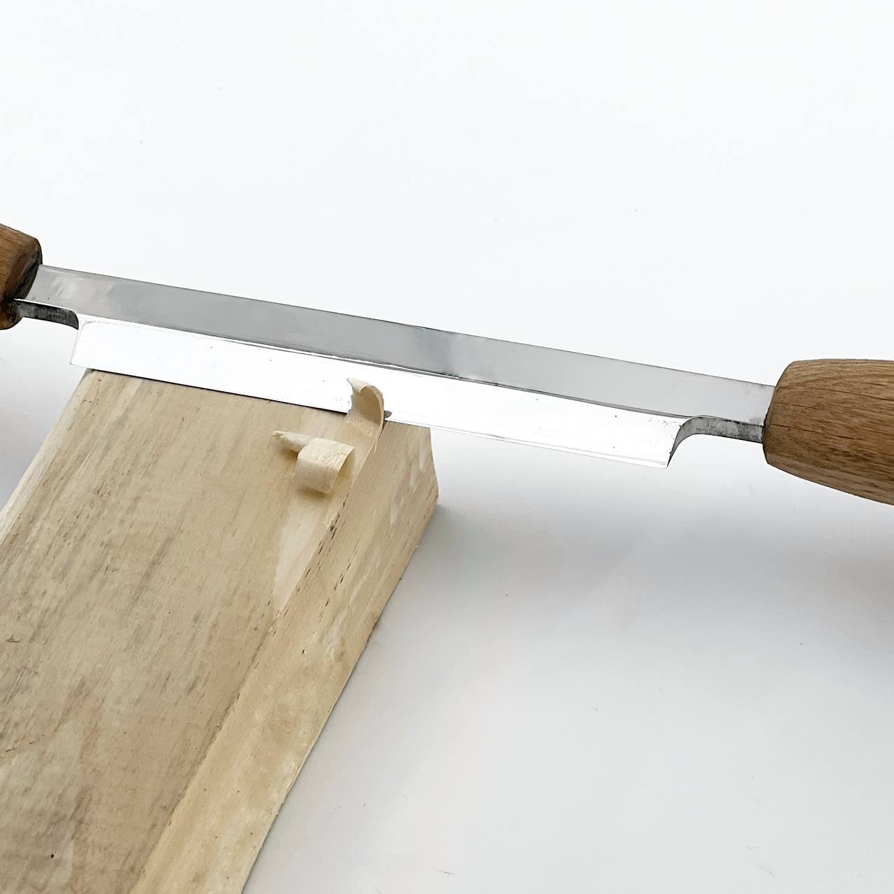 Ziehmesser STRYI Profi 130mm, gerades Schubmesser für die Holzbearbeitung zum Schneiden von Holz, gerades Ziehmesser