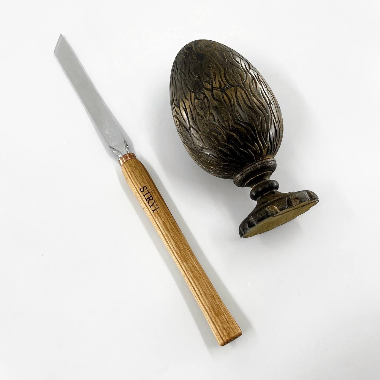 Cincel oblicuo STRYI Profi 45 grados, 20mm, herramienta de trabajo de torno, herramientas de torneado de madera